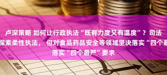 卢深策略 如何让行政执法“既有力度又有温度”？司法部：多地探索柔性执法， 但对食品药品安全等领域坚决落实“四个最严”要求
